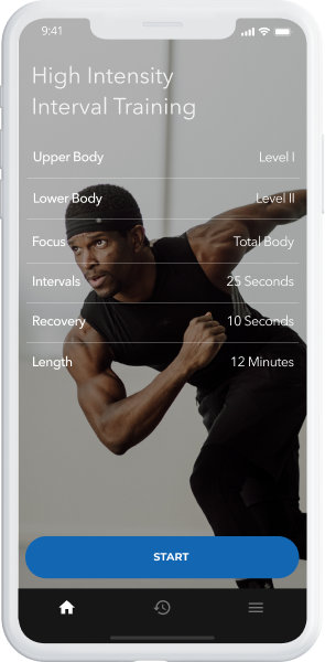 Hiit Landing Screenshot